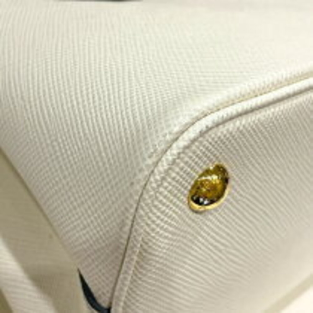 Prada Double Handbag White Saffiano Leather - Picture 9 of 11